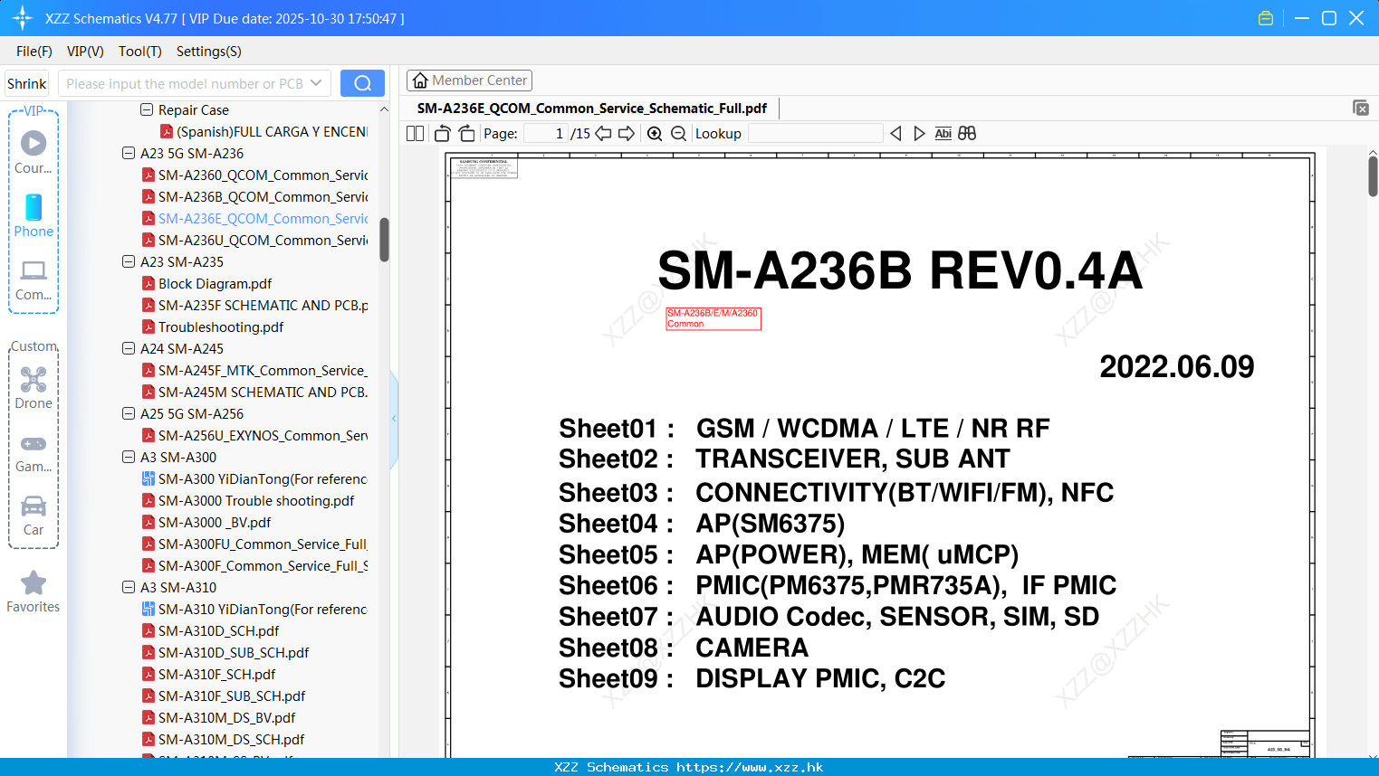 Samsung SM-A236E_QCOM_Common_Service_Schematic_Full